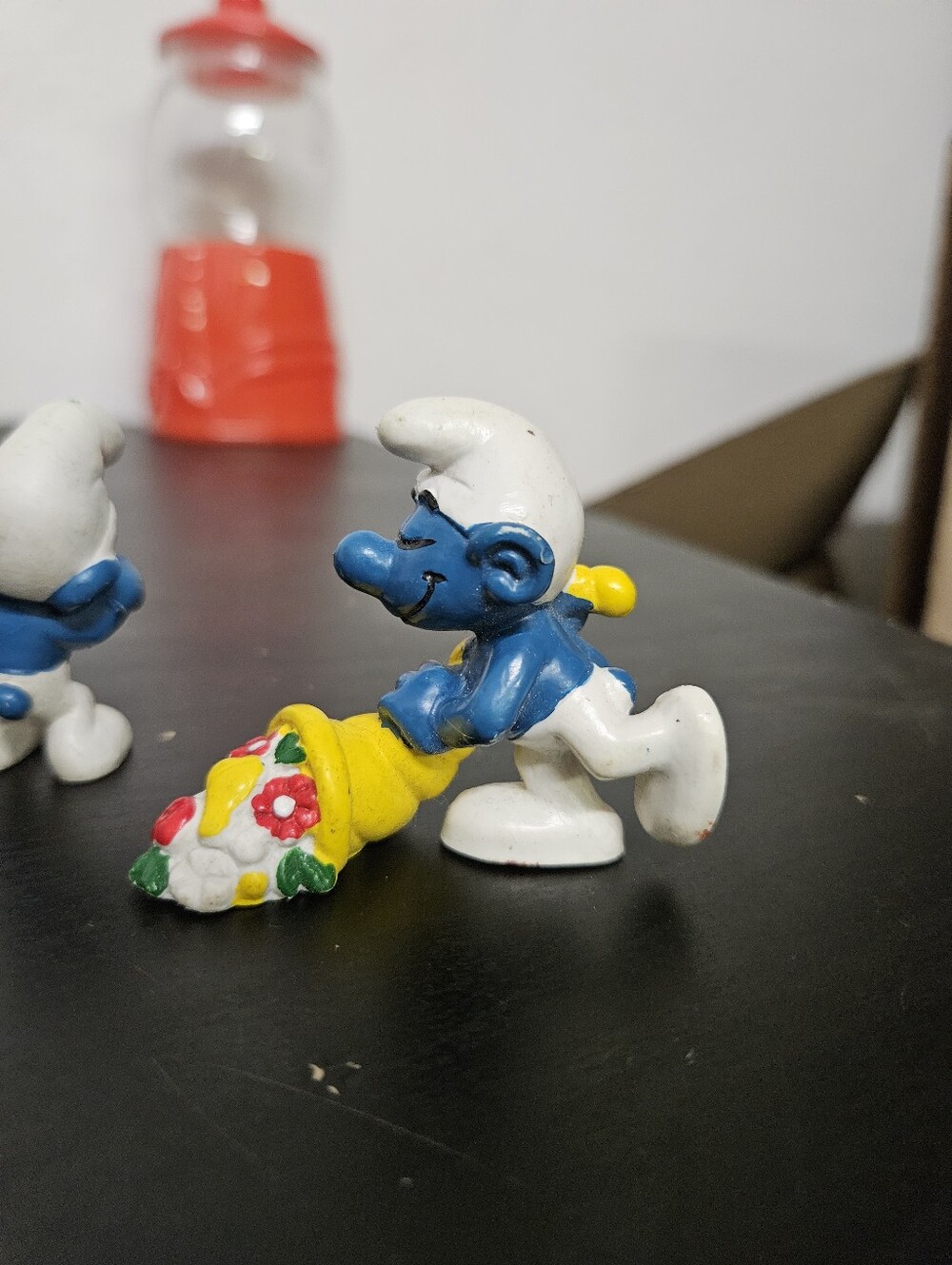 Smurfs Peyo Action Figure Lot 70's Vintage crying smurf and cornucopia smurf - Picture 4 of 7